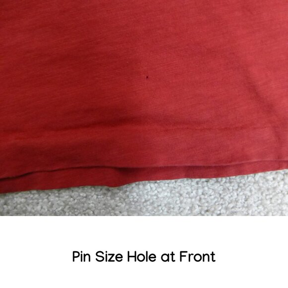 Burberry Brit Nova Check Red Short Sleeve Polo (Faint Stains, Pin-Hole, and ligh - Picture 9 of 12